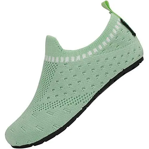 Produktbild: SAGUARO Kinder Hausschuhe Mädchen Jungen Pantoffeln Leicht Rutschfest Hüttenschuhe Weich Flexibel Slippers für Frühling Sommer, Grün 28/29 EU