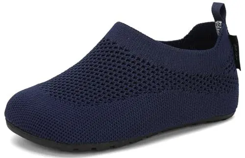Produktbild: SAGUARO Kinder Hausschuhe Mädchen Jungen Pantoffeln Leicht Rutschfest Hüttenschuhe Weich Flexibel Slippers für Frühling Sommer, Denim Blue 28/29 EU