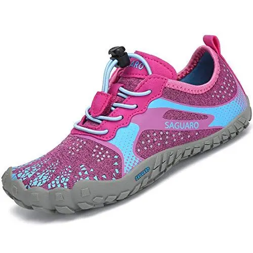 Produktbild: SAGUARO Mädchen Kinderschuhe rutschfest Wasserschuhe Kinder Schnell Trocknend Outdoorschuhe Baby Wandern Laufen Surfen Pink Gr.29