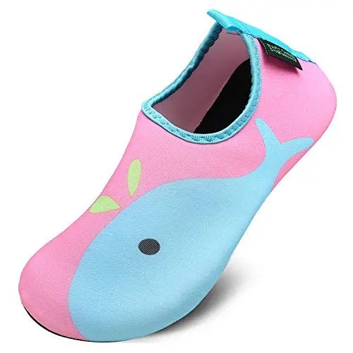 Produktbild: SAGUARO SAGUARO Unisex Kinder Aquaschuhe Schnell Trocknend Schwimmschuhe Slip On Breathable Wasserschuhe rutschfeste Beach Shoes, PinkDelphin Rosa, 20/21 EU, PinkDelphin Rosa, 20/21 EU