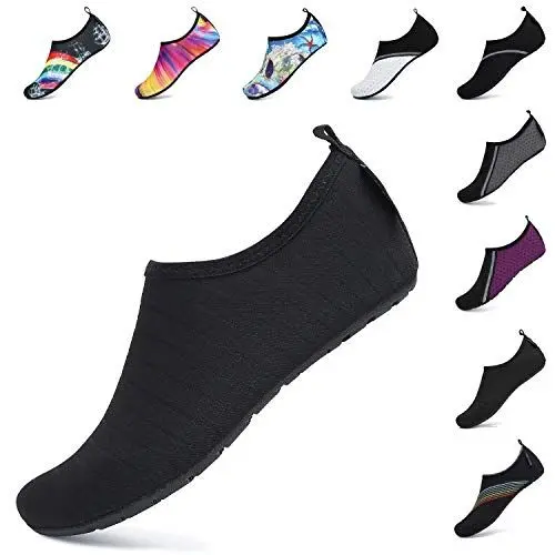 Produktbild: SAGUARO Badeschuhe Damen Wasserschuhe Herren Leicht Strandschuhe für Yoga Strand Garten Park Surfen Beach Ruß 38/39 EU