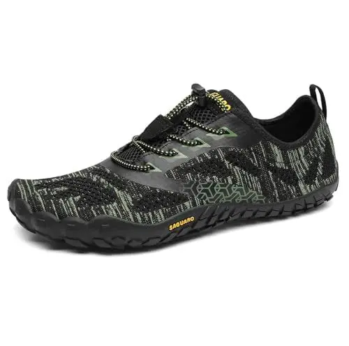 Produktbild: SAGUARO Unisex Wasserschuhe Schnell Trocknend Traillaufschuhe Straßenlaufschuhe Fitnessschuhe rutschfest Outdoor für Damen Herren Grün 41