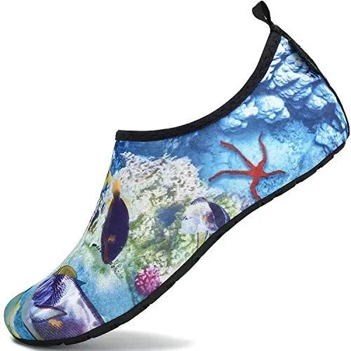 Produktbild: Saguaro Schwimmschuhe Frau Atmungsaktiv Leicht Mann Surfschuhe Weiche Bequeme Badeschuhe Sommer Outdoor Meer Strand, Blau 42/43