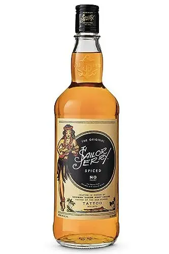 Produktbild: Sailor Jerry Spiced Rum | Premium Spiced Rum | Vanille- und Karamellgeschmack| Probiere Jerry Cola | 40% | 70cl