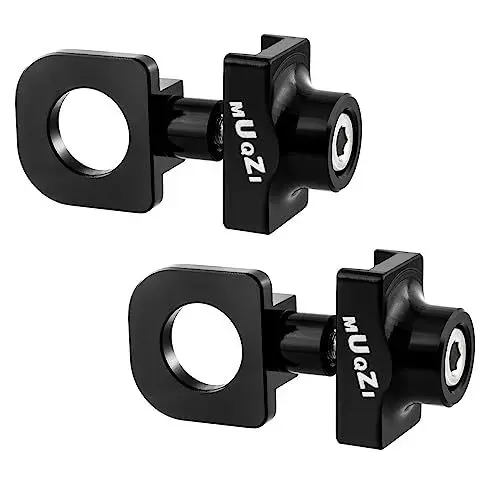 Produktbild: Saipor 2 Stück Fahrrad kettenspanner Aluminium-Legierung Fahrradkette Spanner, 10mm Axles Fahrradkettenversteller, Ideal für BMX Fixie Bike EIN-Gang-Fahrrad