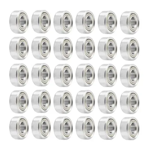 Produktbild: Saipor 30 Stück 693ZZ Kugellager, Kleine Double Shielded Ball Bearings Miniatur Rillenkugellager Kohlenstoffstahl 693 ZZ Skateboard-Kugellager für Skateboards, Roller, Inline Skates (3mm x 8mm x 4mm)