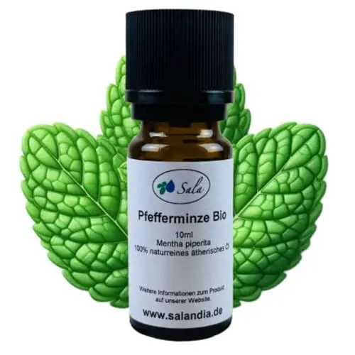 Produktbild: Sala Pfefferminzöl Aroma mentha piperita ätherisches Öl BIO - zum Verzehr - 100% naturrein 10 ml
