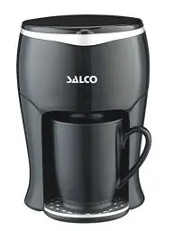 Produktbild: Salco Ein-Tassen-Kaffeemaschine für Kaffee oder Tee inkl. Keramiktasse 150ml