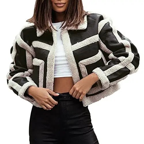 Produktbild: Sale Angebote Blitzangebote Kuschelmantel Damen Damen Winterparka Gefüttert Womens Winter Coats Winterjacke Damen Vegan Regenmantel Fahrrad Damen Blazer Damen Kurz Tailliert Liefertermin Bestellung