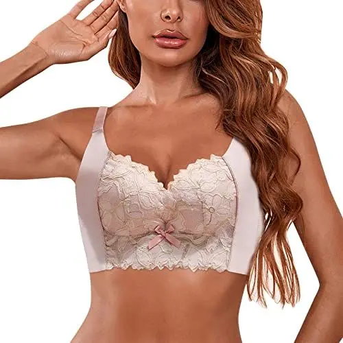 Produktbild: Sale Angebote Damen Sale BH Ohne Träger BH Vorderverschluss Ohne Bügel Soft BH Ohne Polster BH Hautfarben Damen Ohne Bügel Bustier Damen Gepolstert Push Up BH Black of Friday Sale