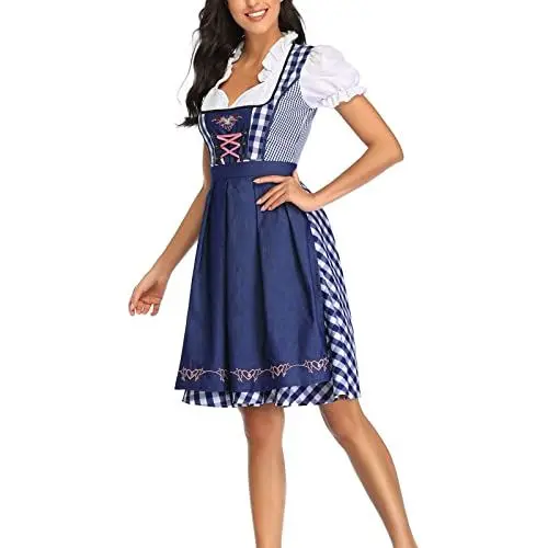 Produktbild: Sale Angebote Elegantes Dirndl Damen Traditionelles Trachtenkleid mit Modernem Flair, Bluse Dirndl Oktoberfest 2024 Dirndl Edelnice