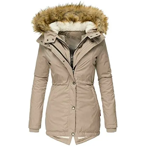 Produktbild: Sale Angebote Langer Mantel Damen Parka Mit Fellkapuze Damen Down Coat Women Damenjacken Für Winter Lammfellmantel Damen Echt Damen Cardigan Lang Meine Bestellung Anzeigen 2024