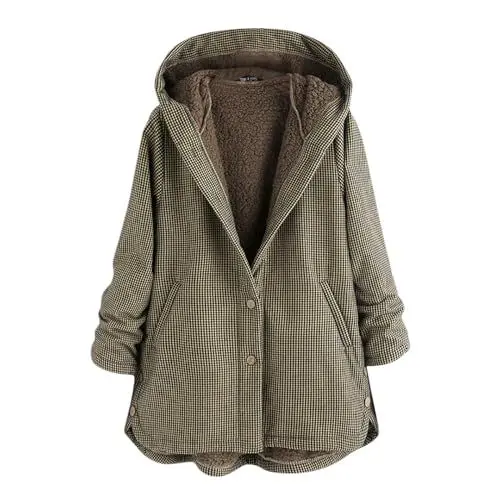 Produktbild: Cocila Damen Black of Friday Sale Angebote Mantel Damen Elegant Wasserdichter Parka Kurzer Trenchcoat Damen Uebergangsjacke Groesse 152 Damen Wintermantel Elegant Letzte Bestellungen Anzeigen