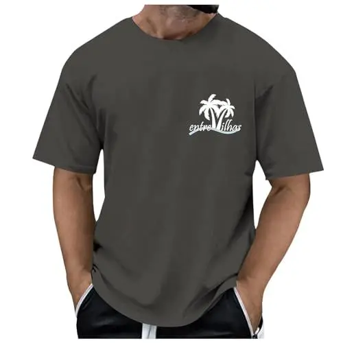 Produktbild: Sale Angebote Unter 10 Euro 2025 Große Größe T-Shirt Herren Rundhals Kurzarm T-Shirts Männer Casual Oberteil Sport Fitness Tops Bodybuilding Laufshirt Kleidung Senioren Modefest Kleider