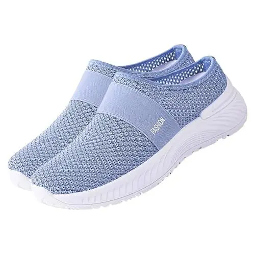 Produktbild: Sale Damen Damen Hausschuhe Atmungsaktives Mesh Walkingschuhe Lightweight Weicher Sohle Freizeitschuhe Schlupfschuhe Lässiger Schuhe Leicht Slip On Walking Sneakers Pantoffeln