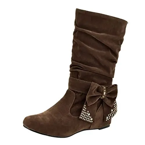Produktbild: sale damen bekleidungWinterstiefel Damen Einfarbige Mid Calf Cowboy Stiefel Stylisch & Praktisch Winterstiefel Damen Elegant Klobiger Blockab herren laufschuhe sale
