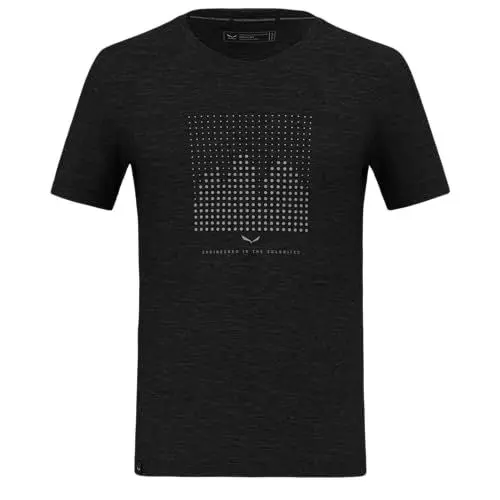 Produktbild: Salewa Eagle Dotted Mountain Merino T-Shirt Men, Black Out, L