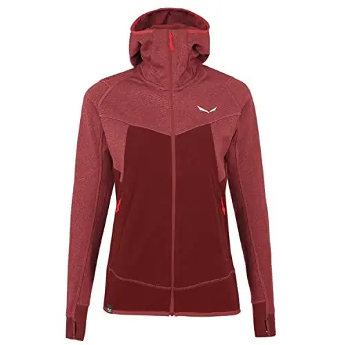 Produktbild: Salewa Puez Hybrid Polarlite Damen Fleecejacke Mit Kapuze, Syrah Melange, 36 EU