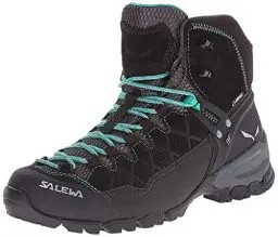 Produktbild: Salewa WS Alp Trainer Mid Gore-TEX Damen Trekking- & Wanderstiefel, Schwarz (Black Out/Agata), 41 EU