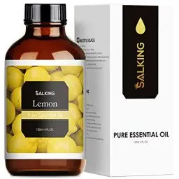 Produktbild: SALKING Zitronenöl 120ml, 100% Reine Natürliche Zitrone ätherisches öl für Aroma Diffuser, Aromatherapie Duftöl für Duftlampen Luftbefeuchter, Massage, Seife, Kerzenherstellung, Geschenke für Frauen
