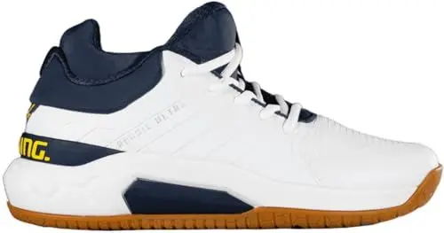 Produktbild: Salming Recoil Ultra Mid Indoor Handballschuhe Hallenschuhe weiß/blau 1234090-0732 (Weiß, EU Schuhgrößensystem, Erwachsene, Numerisch, M, 45 1/3)
