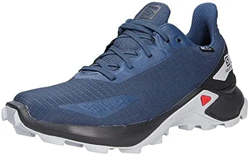 Produktbild: Salomon Alphacross Blast Climasalomon™ Waterproof (wasserdicht) Kinder Trailrunning-Schuhe, Blau (Dark Denim/Black/Pearl Blue), 31 EU