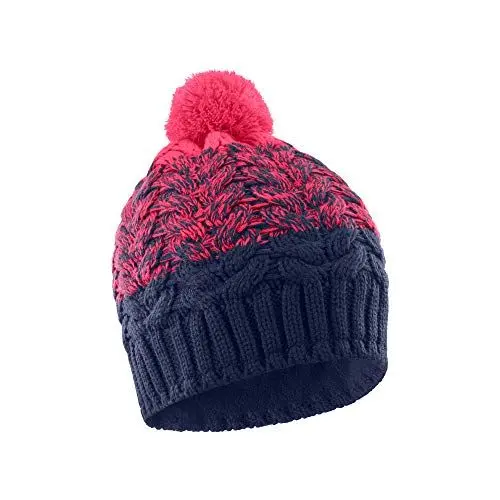 Produktbild: Salomon, Damen Beanie POLY BEANIE, Schwarz (Night Sky)/Rot (Teaberry), Einheitsgröße, LC1142100