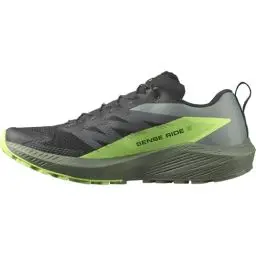 Produktbild: Salomon Herren Sense Ride 5 Traillaufschuhe, Black Laurel Wreath Green Gecko, 45 1/3 EU