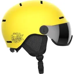 Produktbild: Salomon Orka Visor Kinder Helm Ski Snowboarden, Integrierter Komfort, einfach anzupassende Passform und leicht, Gelb, KM 5356
