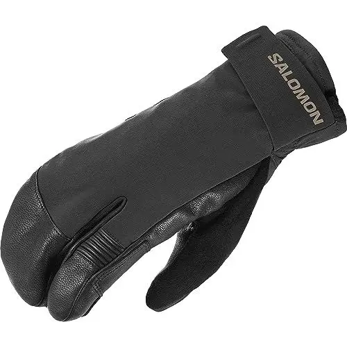 Produktbild: Salomon Qst Paw Gore-Tex Unisex-Handschuhe Wasserdichte Ski Snowboarden, langlebiger Griff, Wetterschutz und Dauerhafte Wärme, Schwarz, S