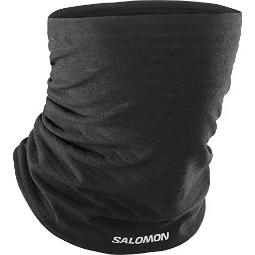Produktbild: Salomon RS Warm Winter Training Unisex-Halsschlauch, Leichte Wärme, Passform und Stil und Besonders Atmungsaktiv, Schwarz, Einheitsgröße