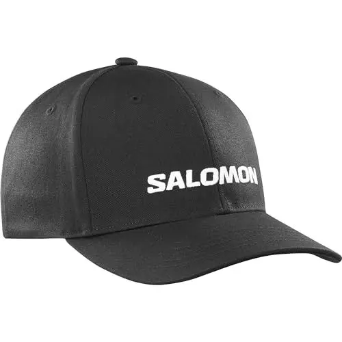 Produktbild: Salomon Salomon Logo Unisex Kappe Trail Running Wandern MTB Lauf, Lässiger Style, Leichtgewichtiger Komfort, Abgestimmte Passform, Schwarz, Einheitsgröße