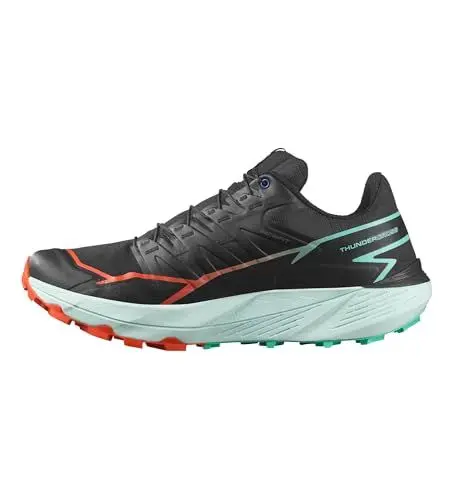 Produktbild: Salomon Thundercross Herren-Sneaker, Schwarz/Cherry Tomato/Electric Green, 48 EU