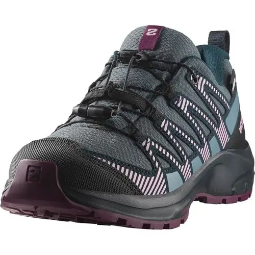 Produktbild: Salomon XA Pro V8 Climasalomon Waterproof Unisex Kids Hiking and Running Shoes, Precise fit, All-terrain grip, and Sporty look, Neptune., 1