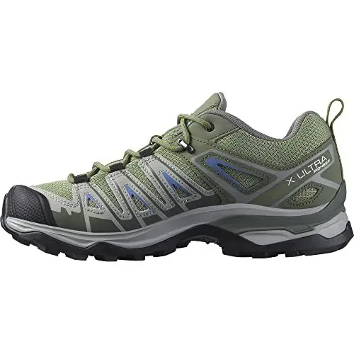 Produktbild: Salomon X Ultra Pioneer Aero Damen Wanderschuhe, Sicherer Fußhalt, Stabil und gedämpft, Hervorragender Grip, Oil Green, 40
