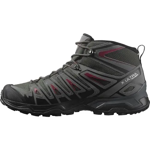 Produktbild: Salomon X Ultra Pioneer Mid Gore-Tex Herren Wander Wasserdichte Schuhe, Alle Wetterbedingungen, Sicherer Fußhalt, Stabil und gedämpft, Peat, 43 1/3