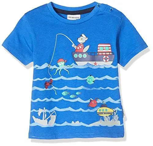 Produktbild: Salt & Pepper Baby-Jungen 03224103 Strampler, Blau (Strong Blue 483), (Herstellergröße: 56)