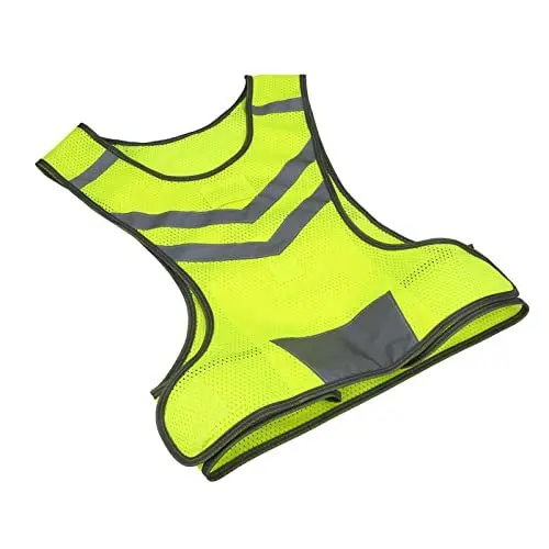 Produktbild: Saluaqui Reflektierende Weste Running Gear Ultraleichte Läufer-Sicherheitsweste, Ultradünne Leichte Sicherheitsweste, Hohe Sichtbarkeit, Verstellbare Reflektierende
