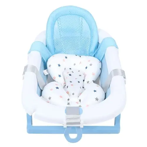 Produktbild: Saluaqui Sitzwanne, Geräumige Babybadewanne mit Multifunktionaler Nutzung, für Neugeborene, Säuglinge, Kleinkinder, Tragbare Reise-Babywanne Zur Badeunterstützung in der Wanne