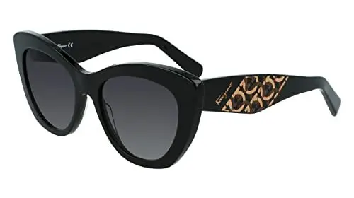 Produktbild: Salvatore Ferragamo Unisex SF1022S Sunglasses, 001 Black, 40