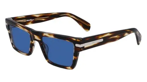 Produktbild: Salvatore Ferragamo Unisex SF1086S Sunglasses, 216 Striped Brown, 54