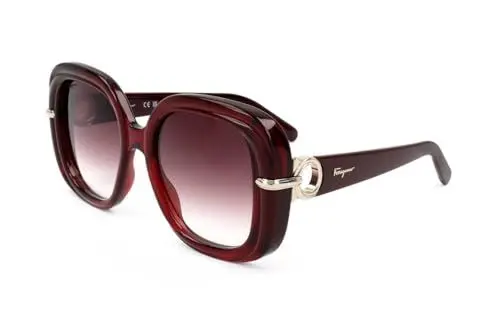 Produktbild: Salvatore Ferragamo Unisex Sf2160 35425 Sunglasses, 612 Transparent Burgundy, 54