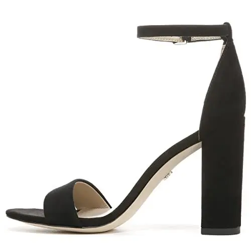 Produktbild: Sam Edelman Damen Yaro Offene Sandalen, Schwarz (Black Suede), 37 EU