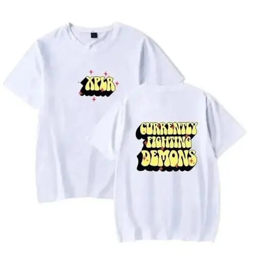 Produktbild: Sam and Colby Xplr T-Shirts Sommer Y2K Streetwear Herren Kurzarm T-Shirts Übergroße Kleidung Sweatshirts Kurzarm (3 L)