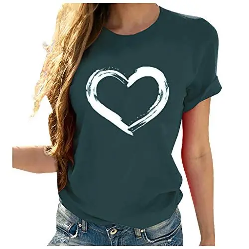 Produktbild: Same Day Angebote Sale Shirt Damen Einfarbig Black Tops for Girls Giraffen Oberteil Damen Shirt Blau Weiss Gestreift Damen Leichte Baumwoll Bluse Hellblau Mein Bestellung Sale