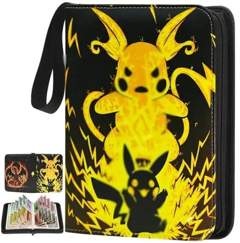Produktbild: Sammelalbum für Karten, 50 Seiten 400 Karten Kapazität Sammelkarten Album Sammelheft, PU wasserdichte Sammelmappe Karten Ordner Collection Ninjago Card Binder Heft, Geschenk für Kinder