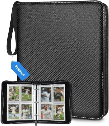 Produktbild: Sammelkarten Album 520 Karten, Sammelkarten, 4 Taschen 65 Seiten, Sammelalbum Karten, Groß Kapazität Sammelkarten Ordner, Karten Sammelalbum für Jungen und Mädchen Kartensammler Sammelordner