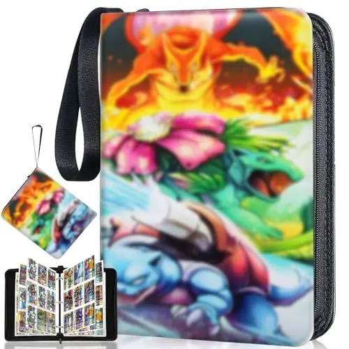 Produktbild: Sammelkarten Album, 900 Karten karten sammelalbum, Sammelkarten Ordner 50 Seiten 900 Taschen, Wasserdicht PU Leder Card Collection sammelalbum, Geschenk für Kinde