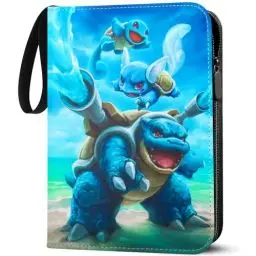 Produktbild: Sammelkarten Album für Pokemon Karten, 50 Seiten 400 Karten Kapazität Sammelalbum, PU Tragbar Wasserdicht Karten Halter Heft Ordner Buch