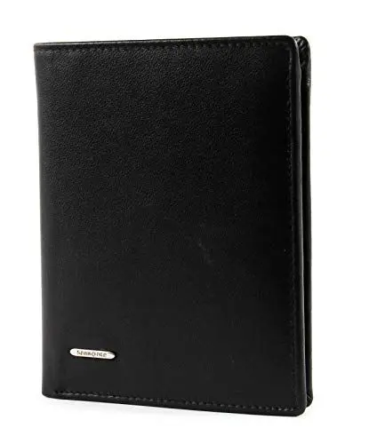Produktbild: Samsonite NYX Hochformatbörse - Hochwertige Geldbörse aus Rindsleder für Herren in Schwarz mit optimaler Fächerausstattung und hochformatigem Design